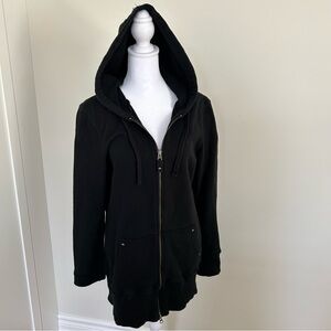 Old Navy Vintage Hoodie Black Zip-Up women’s Large